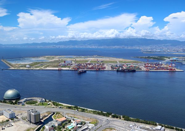 イベント会場となる大阪市此花区の人工島・夢洲（ゆめしま）