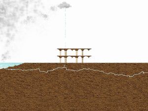 鶴岡邸での水の流れの概念図