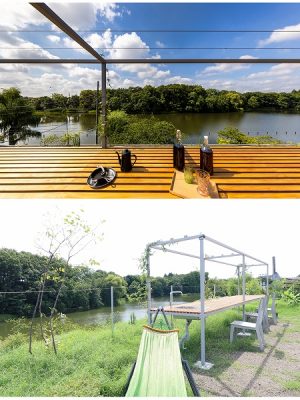 屋上は特等席。写真上　撮影/Masaki Hamada (kkpo)