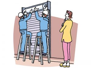 手動の窓シャッターを簡単工事で便利な電動タイプにグレードアップできる。既設の窓シャッターをそのまま利用するので、外壁工事が不要　[マドモアチェンジ]