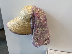 自らの設計姿勢を例えた半麦ハット（写真：宮沢洋）