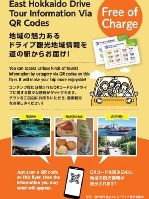 道の駅を拠点とした情報発信について知らせるチラシ（北海道開発局提供）