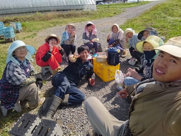 朝の始業前に、全員で取り組んだラジオ体操