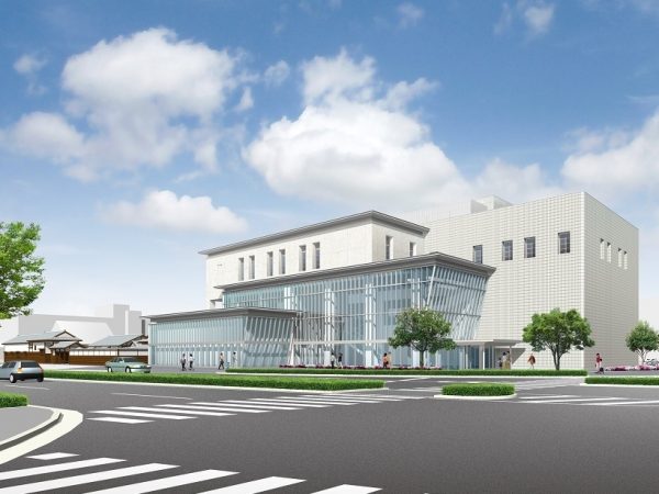 建設中の「ひょうごはじまり館」(2021年12月撮影）