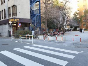 通りから、公園から、見え方が違う