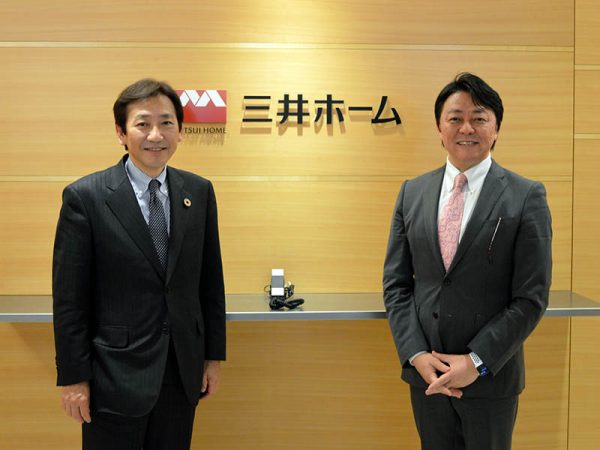 写真左）三井ホーム株式会社 代表取締役社長 池田 明氏</br>
写真右）株式会社LIFULL 代表取締役社長 井上 高志氏