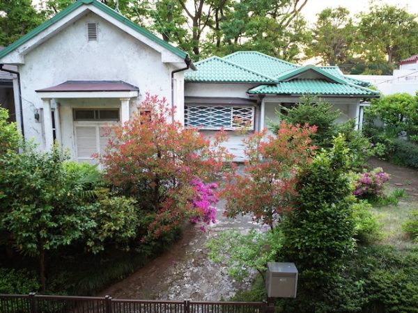 国立には庭の広い緑豊かな邸宅がまだ多い