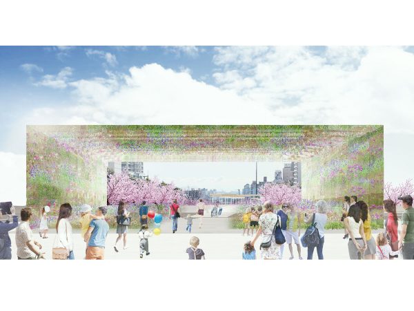 新神戸駅前の再整備計画の完成イメージ図。（写真提供：神戸市都市局交通政策課）