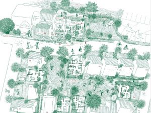 これが最初に見たチラシ。これが住宅の分譲に関係するとはとても思えない