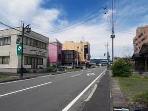 浪江町新町通り周辺。飲食店が増えてきている