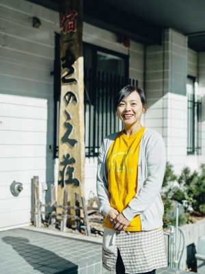 民宿「きのえ荘」を営む池本さん