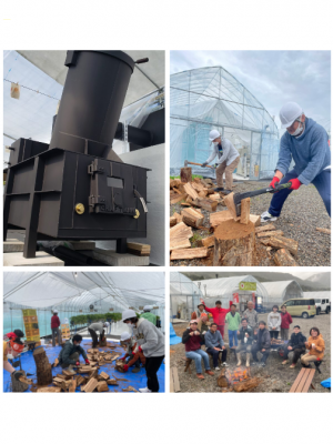 ▲こちらは飛騨の越冬に欠かせない薪づくりプログラムの様子。「“手伝いに来てやった”という上から目線ではなく“人を助けに行く”という想いでプログラムに参加し、ありがとうと言ってもらえることで、ヌシとヒダスケさんとの良好な人間関係が成立します。困りごとは地域資源。これからもこの資源を有効に活用していきたいと思います」