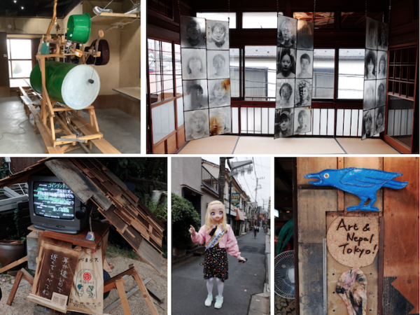 街のあちこちにアートがちりばめられた