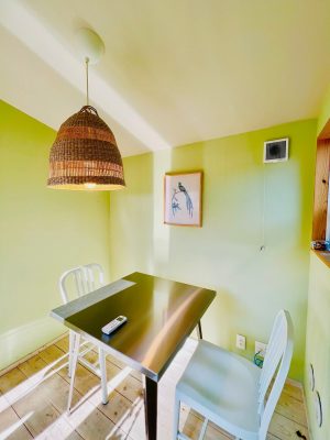 ▲外観から想像するよりもかなり広く感じるタイニーハウスの内部。要望があればトイレ・キッチンなど水まわり設備の追加も可能だ。「自宅で美容院やエステサロンを開きたいといった個人事業主の方からのお問い合わせが増えています。タイニーハウスなら自宅敷地内に職場を作りながら、家族のプライバシーと切り離すことができます」