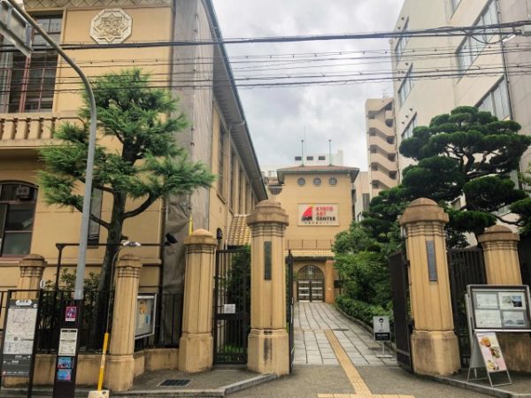 現在は京都芸術センターとなっている元明倫小学校、1931（昭和6）年。