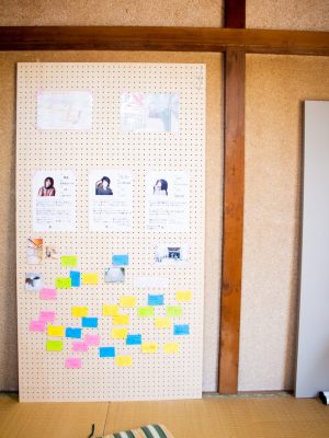 左から時計回りに、運営に関わる「銭湯ぐらし」の加藤優一さん、「まめくらし」の宮田サラさん、住人の勝野楓未さん（写真：介川亜紀）