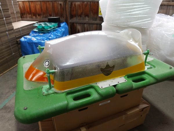 使われなくなった倉庫を利用した野菜の集積所。鶴岡周辺では野菜から果樹までさまざまな農産物が収穫される