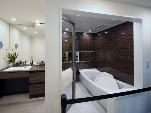 長屋から始まる集合住宅の間取りの変遷が、パネルで展示してある