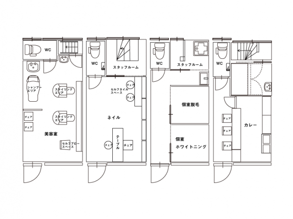 夜間でも「INOVE+」のロゴと二次元コードがライトアップされている