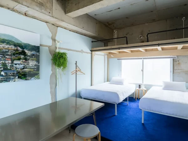 宿泊させていただいた402号室の「Green」。写真提供：RE SORT　Photo:
koichiro fujimoto