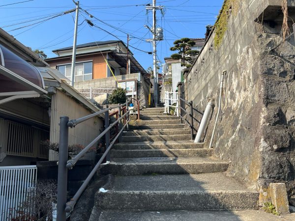 斜面市街地エリアの道路