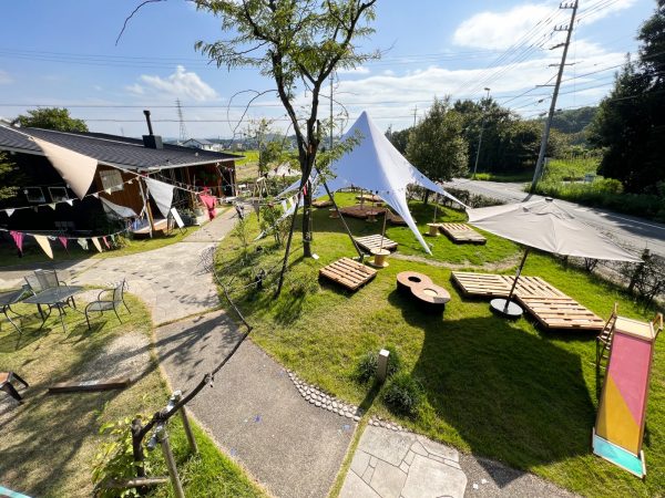 「BinO」の住宅展示場と、名古屋、東京に次ぐエイトデザイン第３の拠点としての機能も有する「MATSURIBA」