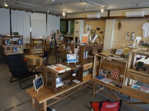 箱を組み合わせたレイアウト。いつでも変更できるメリットがあるそう