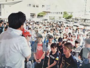 西日本豪雨では、ツイートに約1000人の高校生らがボランティアの名乗りを上げた