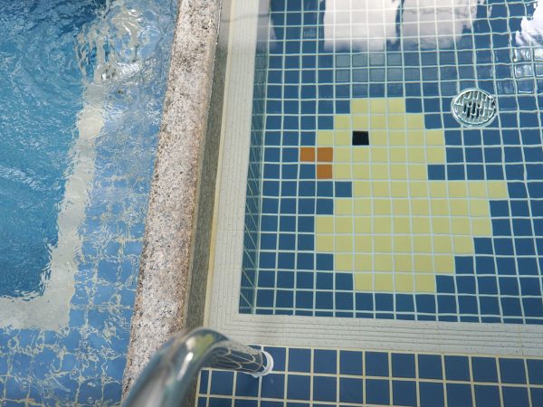 女風呂の様子。風呂は３つ。ジャグジー風呂もある