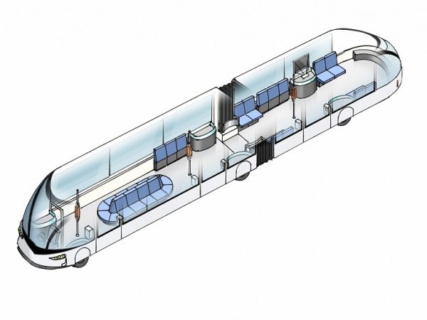 名古屋市が新たに開発するSRT車両のイメージ図（画像提供：名古屋市）