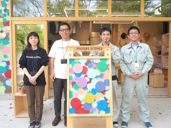 1OOORE SCENES。左からイタリアンカフェ「SEN°C（センド）」、ミニショップ「LAWSON（ローソン）」、コミュニティスペース「LABO（ラボ）」