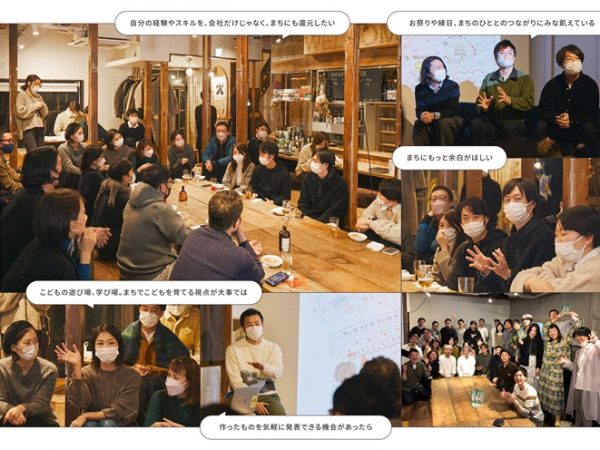 目立つ格好で街中で意見を聞いて回ったアイデアキャラバン。まちの人も驚いただろう