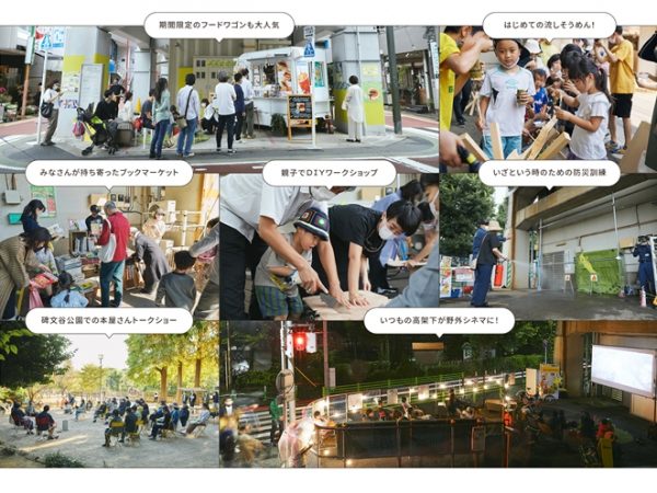 目立つ格好で街中で意見を聞いて回ったアイデアキャラバン。まちの人も驚いただろう