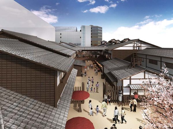 「千客万来施設」（仮称）完成予想図
<br>画像提供/万葉倶楽部株式会社