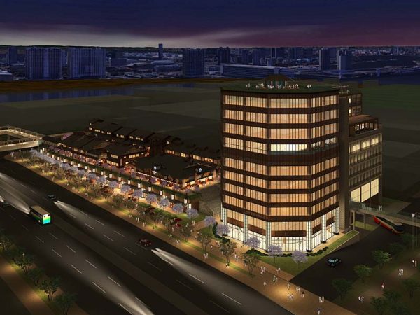 「千客万来施設」（仮称）完成予想図
<br>画像提供/万葉倶楽部株式会社