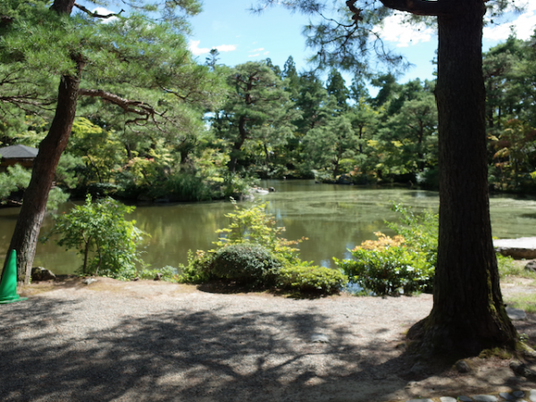 大広間。天井は四角形と八角形の組み合わせによる蜀江組折上げ