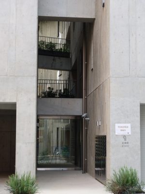 通りから外観を見ているだけではとてもその奥に豊かな空間があるようには思えない