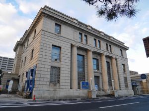 カラコロ工房（旧日本銀行松江支店）。大規模改修工事のため、カラコロ工房は2023年4月1日から休館中。改修工事は2024年9月頃までの予定