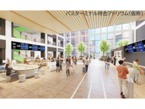 バスターミナルアトリウム（出典：札幌駅交流拠点北5西1･西2地区市街地再開発組合）
