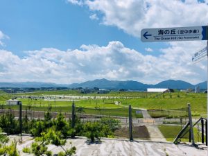 ＊防災緑地公園として整備された防災集団移転元地（2022年6月撮影、福島県新地町釣師）