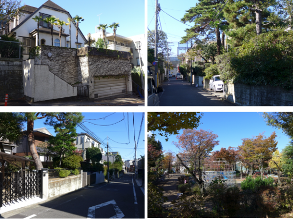 図3　1936年の箱根土地による第2次分譲計画図。真ん中下の大きな区画が大山園の中心。真ん中のＹ字の上が第百銀行の土地