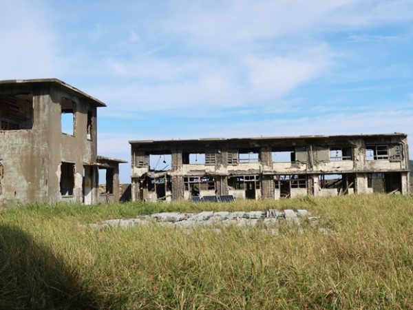 軍艦島ではコンクリートや塗膜などの強度などについての実験が続けられており、それがいずれより高強度のコンクリートに繋がっていくかもしれない。長崎市の特別な許可を得て撮影