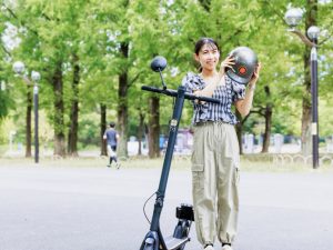 特定小型原付扱いの電動キックボードはヘルメットの着用が努力義務になった