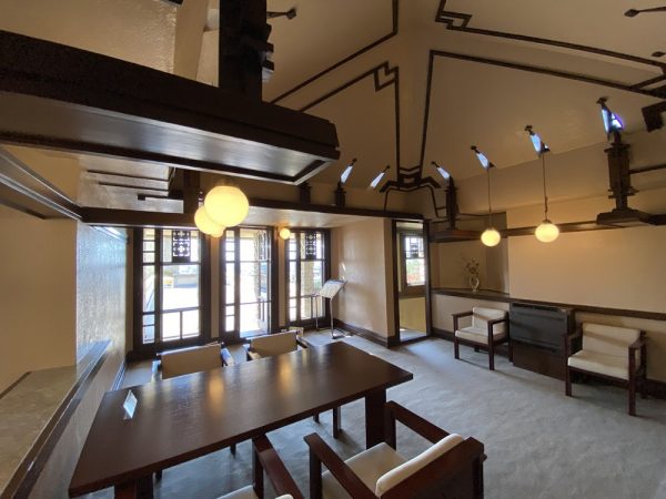 ヨドコウ迎賓館（旧山邑家住宅）の4階食堂（写真：宮沢洋）