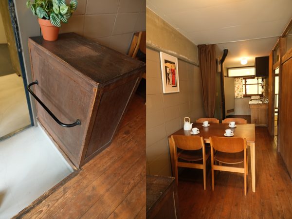 晴海高層アパートの複雑な動線が描かれた当時の案内図。見ていて楽しい