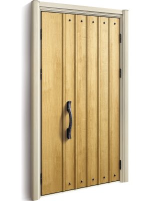 断熱性が高い玄関ドア。カバー工法で工事が可能なので1日で完成する。こちらのデザイン（N09・D2仕様）の場合「先進的窓リノベ2024事業」では8万7,000円の補助金が還元される（ドアリモ 玄関ドア D30/ YKK AP）