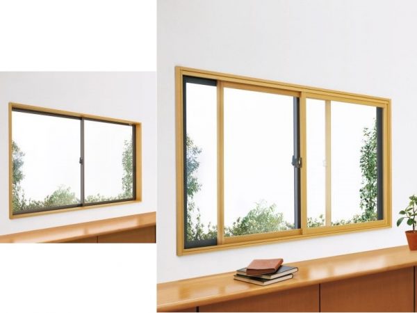 （左）「マドリモ 内窓 プラマードU」施工前　（右）「マドリモ 内窓 プラマードU」施工後