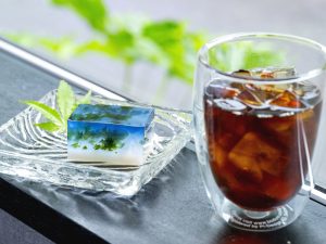 貴重な「カワノリ」を使ったスイーツ（撮影：山口晋一）