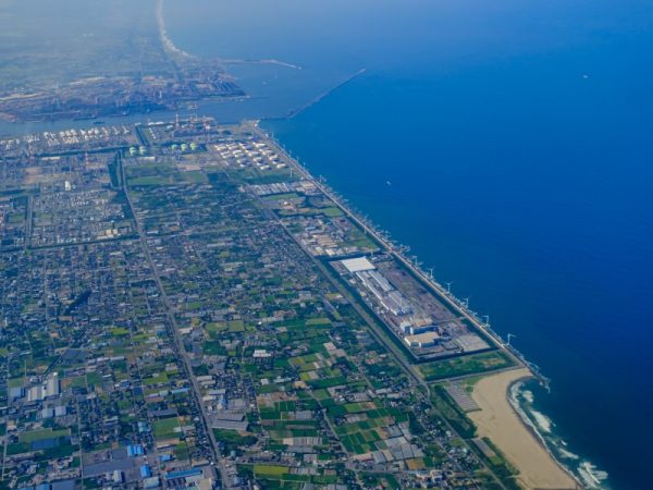 鹿島臨海工業地帯周辺の様子