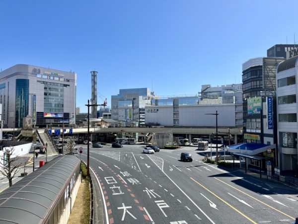 水戸駅北口の現状（2024年3月撮影）